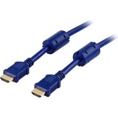 Deltaco HDMI 1.4 Cable, UltraHD, 2m, Blue